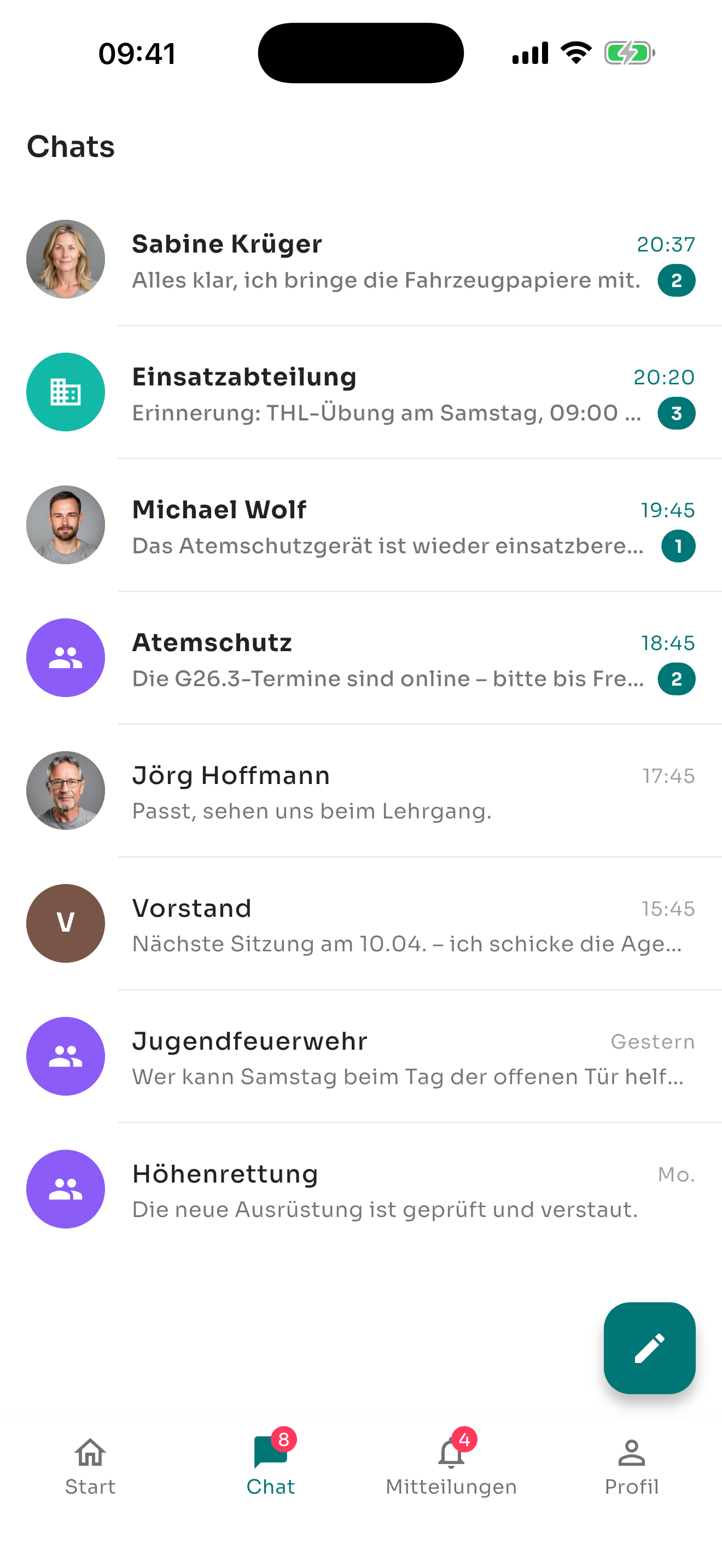 echoBOS App – Sicherer Echtzeit-Chat